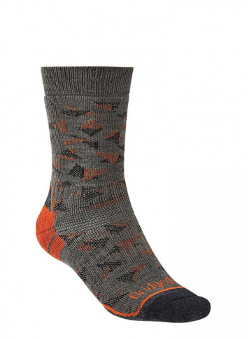 Skarpety termoaktywne Hike Mid Merino Endurance brown/orange Bridgedale