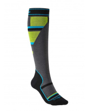 Skarpety narciarskie Ski Mountain Junior Merino Endurance grey/green Bridgedale