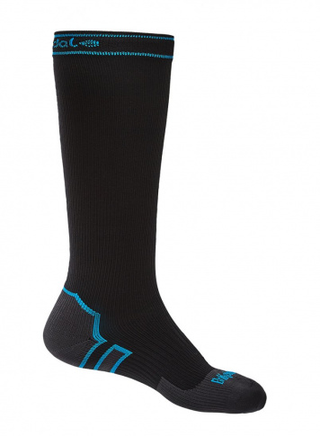 Skarpety trekkingowe wodoodporne StormSock Mid Knee black/blue Bridgedale