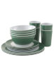 Zestaw naczyń turystycznych Blossom Picnic Set 4 Persons deep sea Outwell