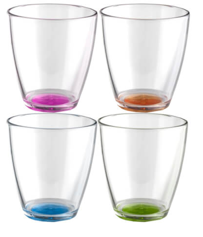 Komplet kolorowych szklanek kempingowych 0,2 l Set Tahiti Color Antislip Brunner 