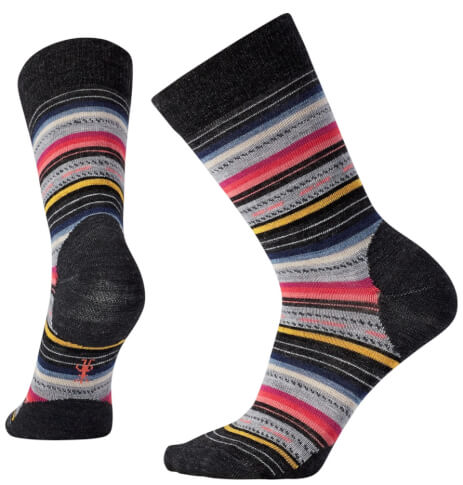 Skarpetki trekkingowe W'S Margarita Charcoal Stripe Smartwool