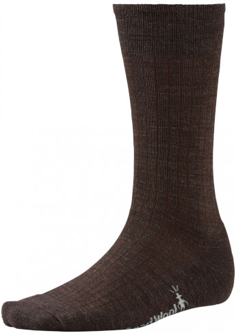 Męskie skarpety trekkingowe New Classic Rib Chestnut Smartwool brązowe