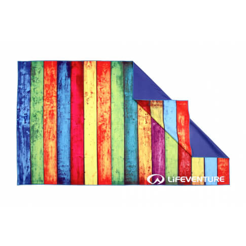 Ręcznik szybkoschnący 90x150 SoftFibre Striped Planks Lifeventure