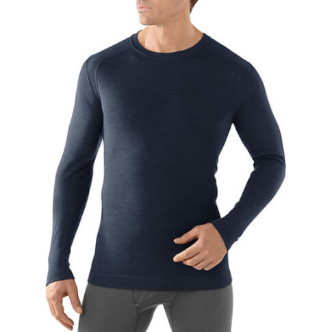 Bluzka 100% merino M'S Merino 250 Baselayer Crew Smartwool granatowa