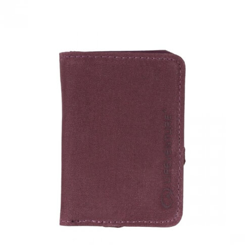 Turystyczny portfel na karty RFID Card Wallet Aubergine Lifeventure