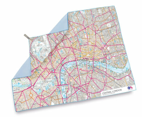 Ręcznik szybkoschnący 90x150 SoftFibre OS Map Giant Central London Lifeventure