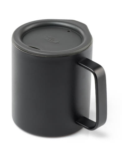 Kubek z przykrywką Glacier Stainless Camp Cup 296 ml GSI Outdoors czarny