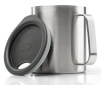 Kubek z przykrywką Glacier Stainless Camp Cup 296 ml GSI Outdoors srebrny