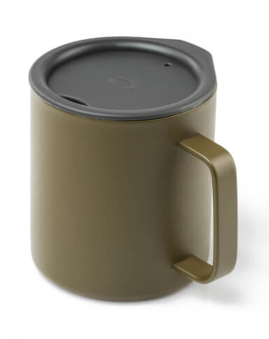 Kubek z przykrywką Glacier Stainless Camp Cup 444 ml GSI Outdoors oliwkowy