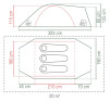 Namiot turystyczny dla 3 osób Hayden 3 Coleman