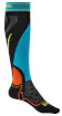 Dziecięce skarpety narciarskie Ski Junior Racer Merino Performance black/multi Bridgedale