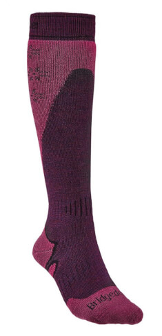 Skarpety narciarskie Ski Mid+ Merino Endurance plum/berry Bridgedale