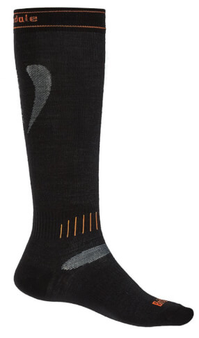 Skarpety narciarskie Ski Ultra Fit Merino Performance black/orange Bridgedale