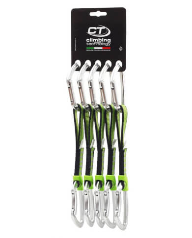 Ekspresy wspinaczkowe Lime Set NY Climbing Technology 17cm x5 silver