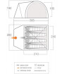 Namiot turystyczny dla 4 osób Carron 400 Vango
