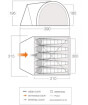 Namiot turystyczny dla 5 osób Carron 500 Vango