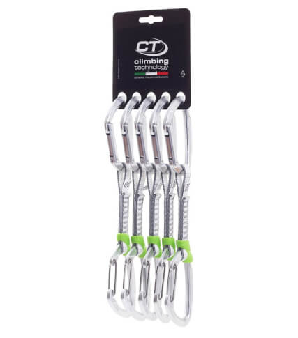 Zestaw ekspresów wspinaczkowych Lime-M Set Dyneema Climbing Technology 12cm x 5 silver