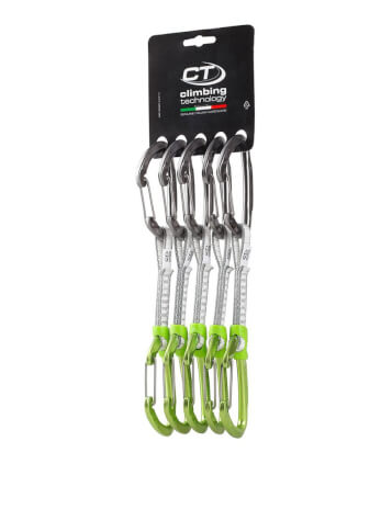 Zestaw ekspresów wspinaczkowych Lime-W Set Dyneema Climbing Technology 12cm x 5 anodized