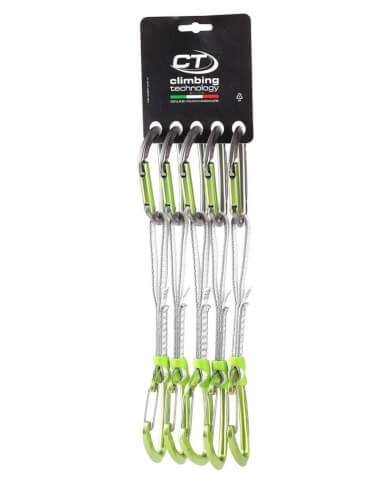 Zestaw ekspresów wspinaczkowych Lime-M Set Dyneema Climbing Technology 17cm x 5 anodized