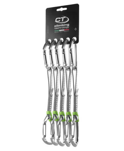 Zestaw ekspresów wspinaczkowych Lime-M Set Dyneema Climbing Technology 17cm x 5 silver