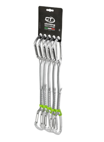 Zestaw ekspresów wspinaczkowych Lime-M Set Dyneema Climbing Technology 22cm x 5 silver