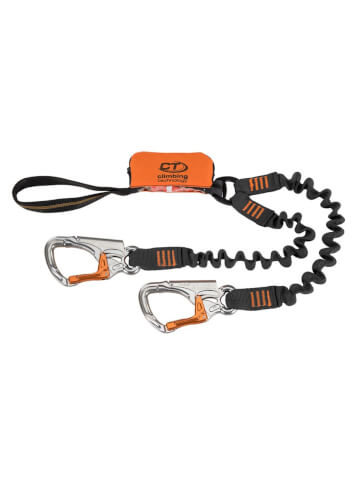 Lonża na via ferraty Top Shell Spring Climbing Technology black orange