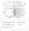 Namiot wyprawowy dla 3 osób Scafell 300+ Vango