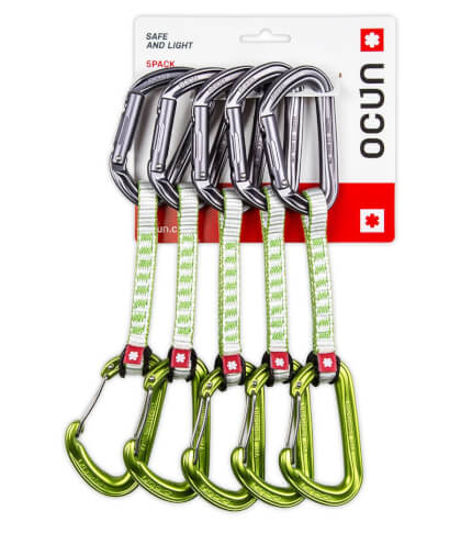 Ekspresy wspinaczkowe Hawk QD Combi DYN Ocun 11 10cm 5-pack green