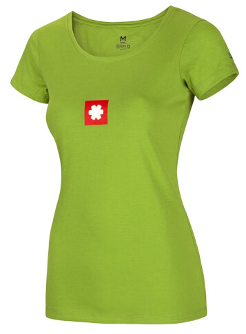 Koszulka wspinaczkowa damska Logo Tee Ocun pond green