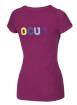 Koszulka wspinaczkowa damska Pop Art Love Tee Ocun berry violet