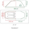 Namiot wyprawowy dla 2 osób Caucasus 2 Coleman