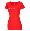Damska koszulka sportowa Bamboo T Flower Flame Red Ocun 