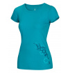 Damska koszulka wspinaczkowa Blooms Tee Lady Baltic Blue Ocun
