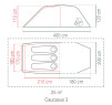 Namiot wyprawowy dla 3 osób Caucasus 3 Coleman