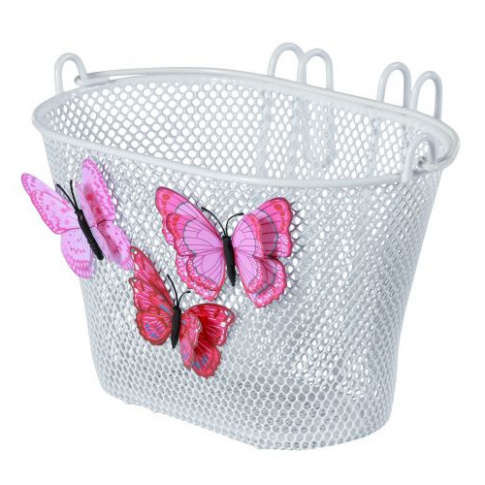 Dziecięcy koszyk rowerowy przedni Jasmin Basket Basil butterfly