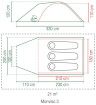 Namiot turystyczny dla 3 osób Monviso 3 Coleman
