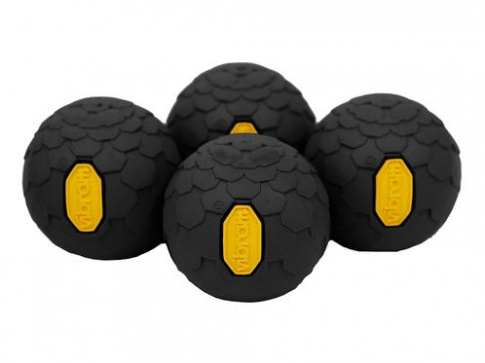 Antypoślizgowe nóżki do krzesła Vibram Ball Feet Set Black 4 sztuki Helinox czarne