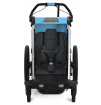 Przyczepka rowerowa dla dziecka Thule Chariot Sport 1 niebiesko - czarna