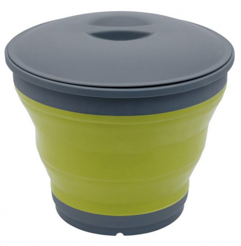 Składane wiaderko z pokrywką Collaps Bucket lime green Outwell