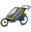 Przyczepka rowerowa dla dziecka Thule Chariot Sport 2 zielono niebieska