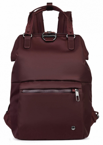 Damski plecak antykradzieżowy Citysafe CX mini backpack Merlot Pacsafe