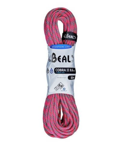 Lina dynamiczna Cobra Unicore 8,6 mm x 50 m Golden Dry Fuchsia Beal