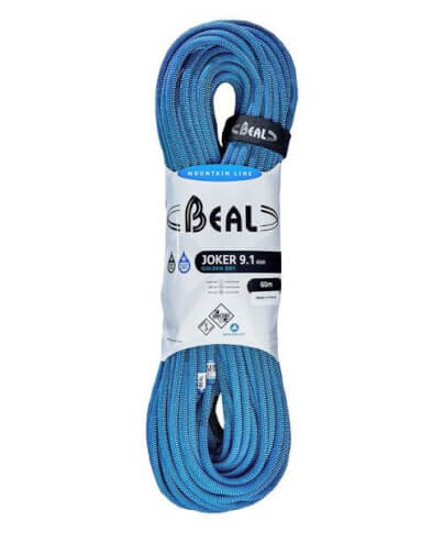 Lina dynamiczna Joker Unicore 9,1 mm x 60 m Golden Dry Blue Beal