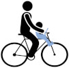 Przedni fotelik rowerowy THULE RideAlong Mini pomarańczowy