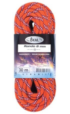 Lina turystyczna Rando 8 mm x 20 m Standard Orange Beal