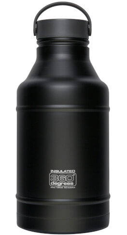 Butelka termiczna Vacuum Insulated Growler 360 Degrees czarna