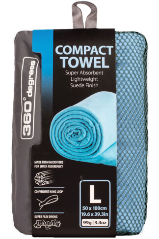 Ręcznik szybkoschnący 60x120 Compact Microfibre Towel XL 360 Degrees niebieski