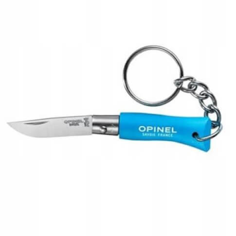 Nóż na breloku Inox Colorama Brelok Cyan Blue No 02 Opinel