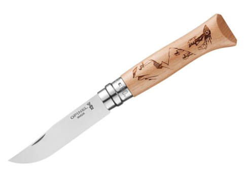 Nóż składany grawerowany Inox Engraving Hiking No 08 Opinel